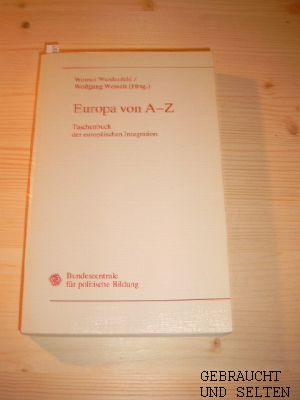 Europa von A - Z. Taschenbuch der Europäischen Integration