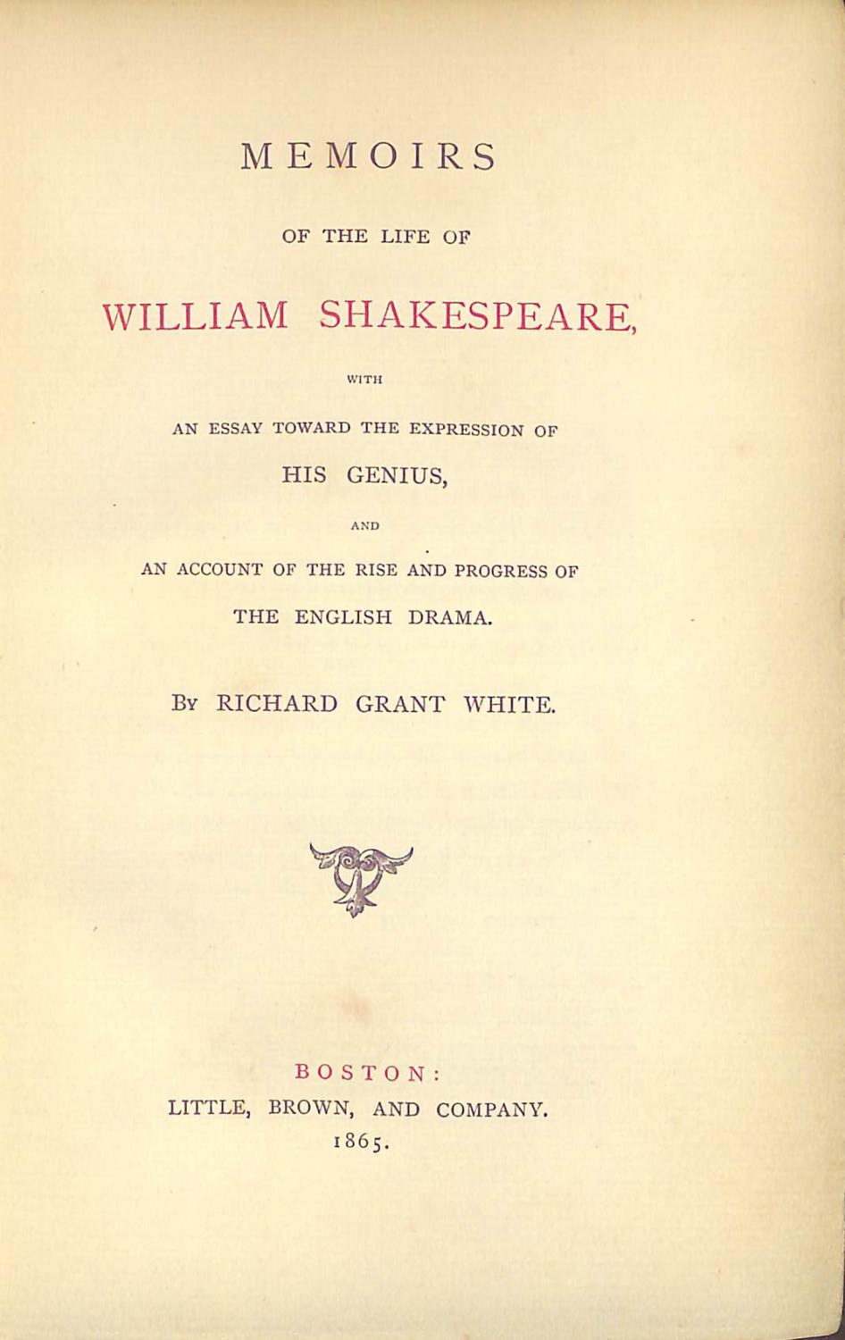 life of william shakespeare essay