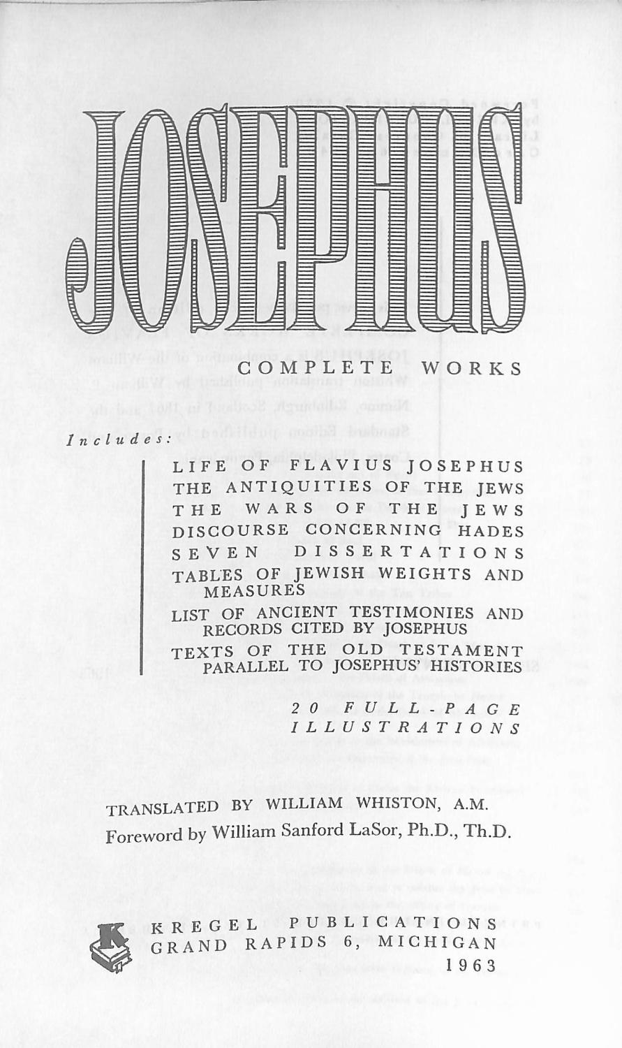 Complete Works of Josephus - Josephus,Whiston