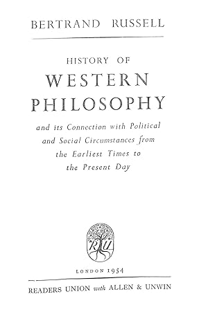 a history of western philosophy by bertrand russell a history of western philosophy by bertrand russell