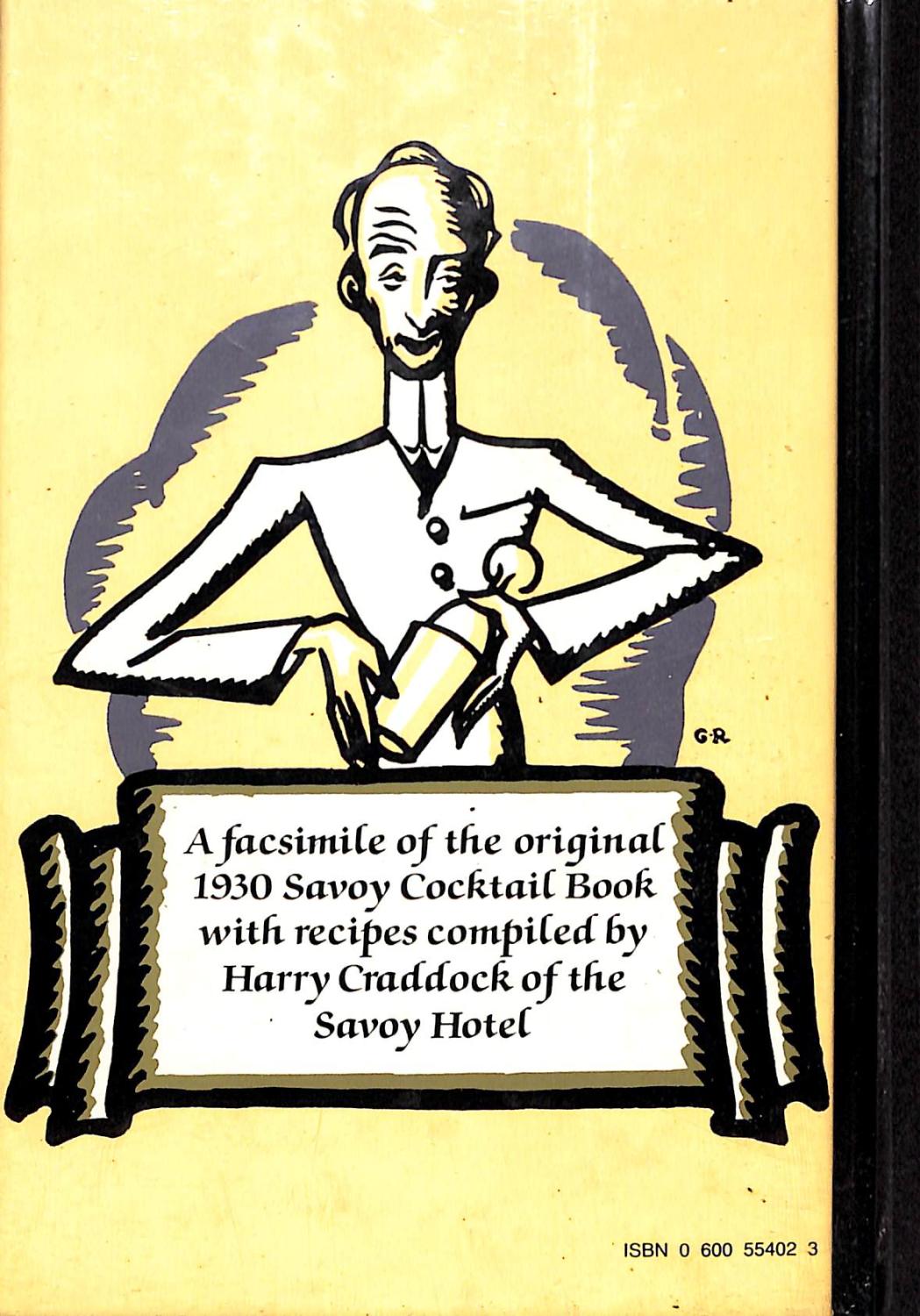 Download PDF Savoy Cocktail Book Free Online
