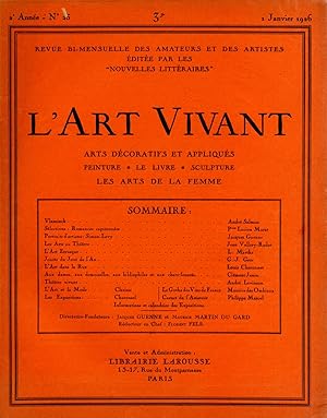 L'Art Vivant n°25 du 1er janvier 1926