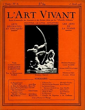 L'Art Vivant n°31 du 1er avril 1926