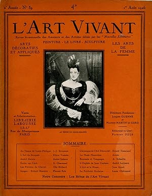 L'Art Vivant n°39 du 1er aout 1926
