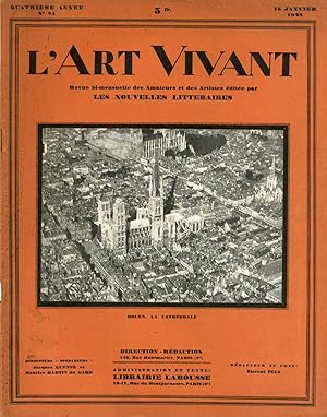 l'Art Vivant n°74 du 15 janvier 1928 -