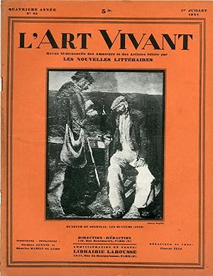 l'Art Vivant n°85 du 1er juillet 1928