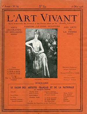 L'Art Vivant n°34 du 15 mai 1926