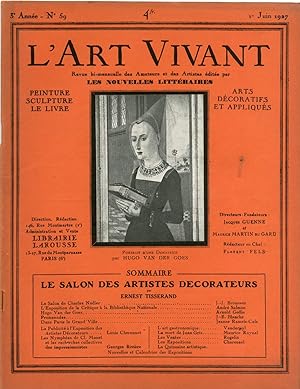 L'Art Vivant n°59 du 1er juin 1927