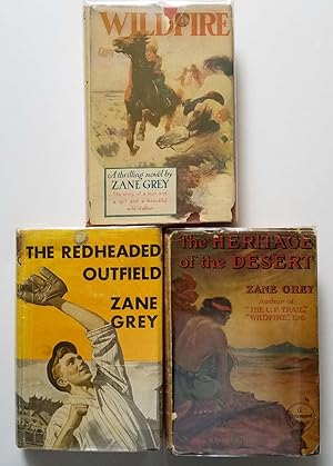 Zane Grey Lot: Wildfire, The Redheaded Outfield, The Heritage of the Desert w/DJs