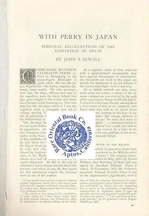 WITH PERRY IN JAPAN: Personal Recollections of the Expedition of 1853-54.