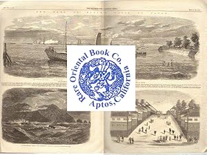 THE EARL OF ELGIN'S VISIT TO JAPAN: Procession of Men-of- War's Boats Escorting the Earl of Elgin...