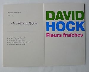 David Hockney. Fleurs fraîches. Dessins sur iphone et ipad. Fondation Pierre Bergé, Paris lundi 1...