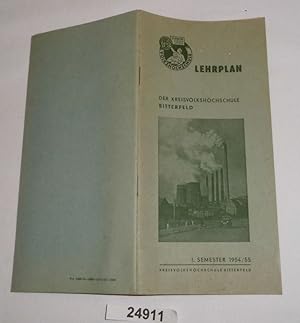 Lehrplan der Kreisvolkshochschule Bitterfeld I. Semester 1954/55