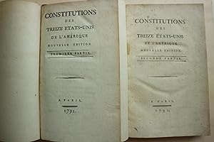 CONSTITUTIONS DES TREIZE ETATS-UNIS DE L'AMERIQUE