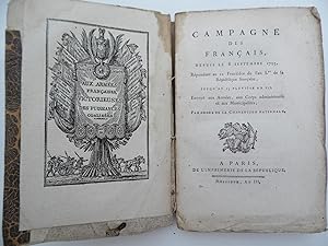 RAPPORT DE CARNOT AU NOM DU COMITE DE SALUT PUBLIC SUR LA CAMPAGNE DES FRANÇAIS Depuis le 8 Septe...