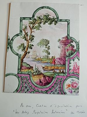 11 ETUDES DE FAÏENCES CLASSIQUES ET ANTIQUES POUR LA MANUFACTURE DE SEVRES - AQUARELLES CRAYONS E...