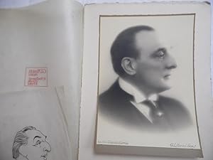 LUCIEN ROZENBERG - PORTRAIT PHOTOGRAPHIQUE ET DESSIN, MANUEL FRERES, ACTEUR COMEDIEN THEATRE DE L...