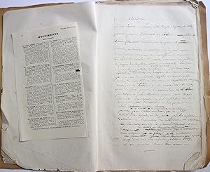 PETIT CATECHISME AGRICOLE A L'USAGE DES ELEVES DES ECOLES PRIMAIRES, BEAUVAU 1860 - Manuscrit