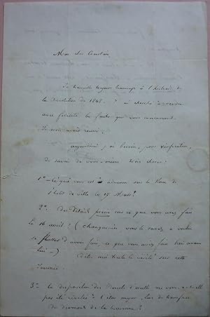 GARNIER PAGES A PROPOS DU ROLE DU GENERAL DE COURTAIS LORS DE LA REVOLUTION DE 1848