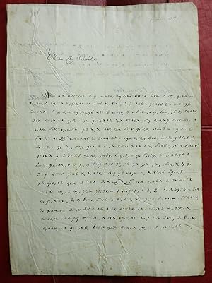 L.A.S. DU GENERAL DE VILLATTE CODEE A UN AUTRE GENERAL DU IER AVRIL 1813 - MOSELLE - BOURBONNAIS ...