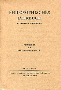Festschrift für Hedwig Conrad-Martius.