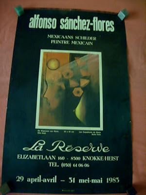 CARTEL EXPOSICIÓN 1983 EN LA RESERVE BÉLGICA