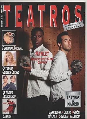 REVISTA TEATROS Nº 153 ABRIL 2015 FERNANDO ARRABAL, CAYETANA GUILLÉN CUERVO, CHARO LÓPEZ