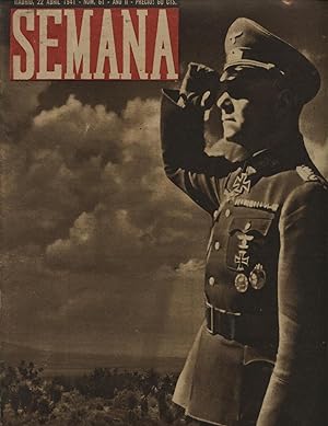 REVISTA SEMANA Nº 61 22 abril 1941 Rommel guerra África FAMILIA CHURCHILL -