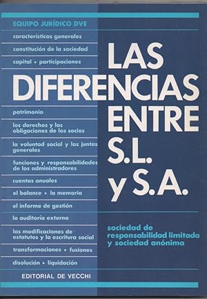 LAS DIFERENCIAS ENTRE S.L. Y S.A. SOCIEDAD DE RESPONSABILIDAD LIMITADA Y SOCIEDAD ANÓNIMA