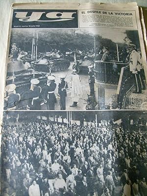 DIARIO YA MADRID MARTES 18 JULIO 1961 EL DESFILE DE LA VICTORIA