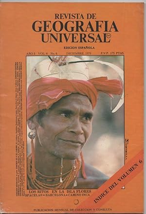 REVISTA DE GEOGRAFÍA UNIVERSAL Nº 6 DICIEMBRE 1979 LOS RITOS EN LA ISLA FLORES SINCRETISMO RELIGIOSO