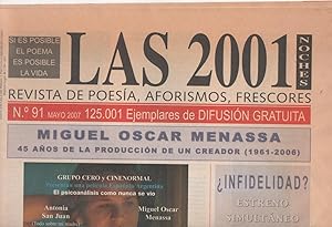 LAS 2001 NOCHES REVISTA DE POESÍA, AFORISMOS, FRESCORES Y 393 NOCHES DE REPUESTO.