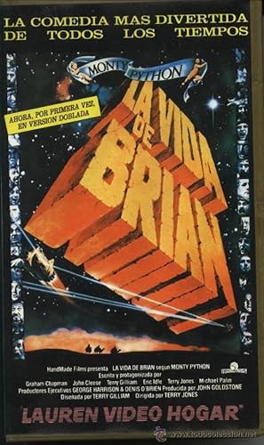 PELÍCULA VÍDEO VHS LA VIDA DE BRIAN: MONTY PYTHON (HUMOR) DOBLADA EN ESPAÑOL