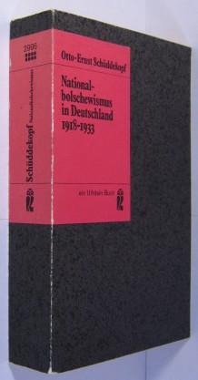 Nationalbolschewismus in Deutschland 1918 - 1933.