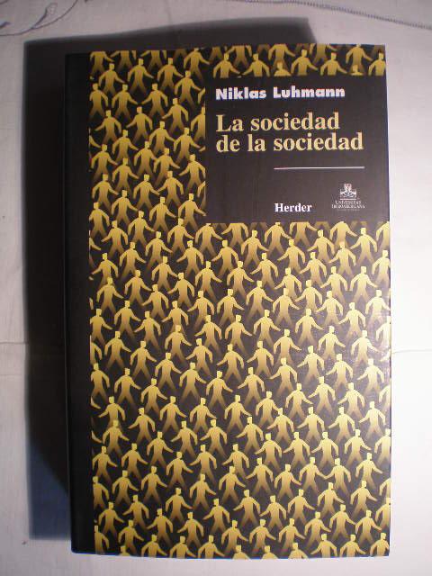 Resultado de imagen para la sociedad de la sociedad niklas luhmann