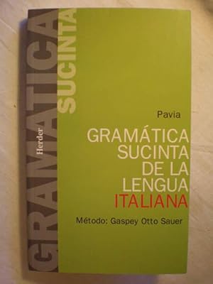 gramatica sucinta de la lengua italiana