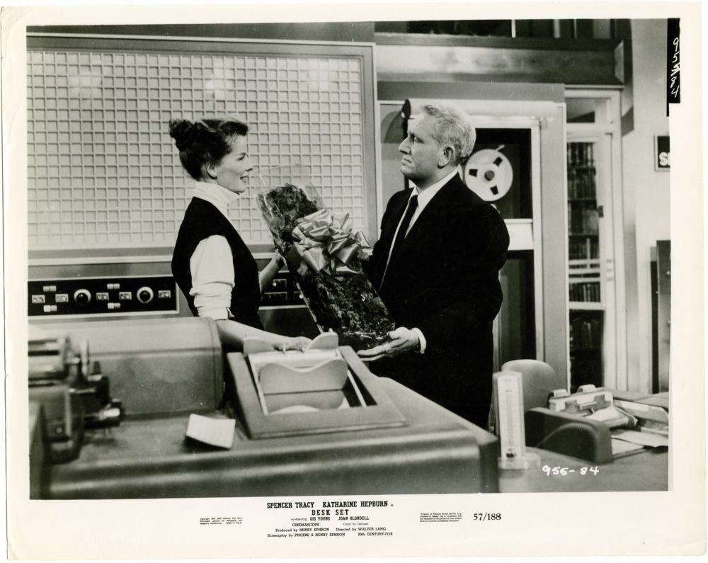 Desk Set Collection Of 14 Photographs From The 1957 Film By Lang