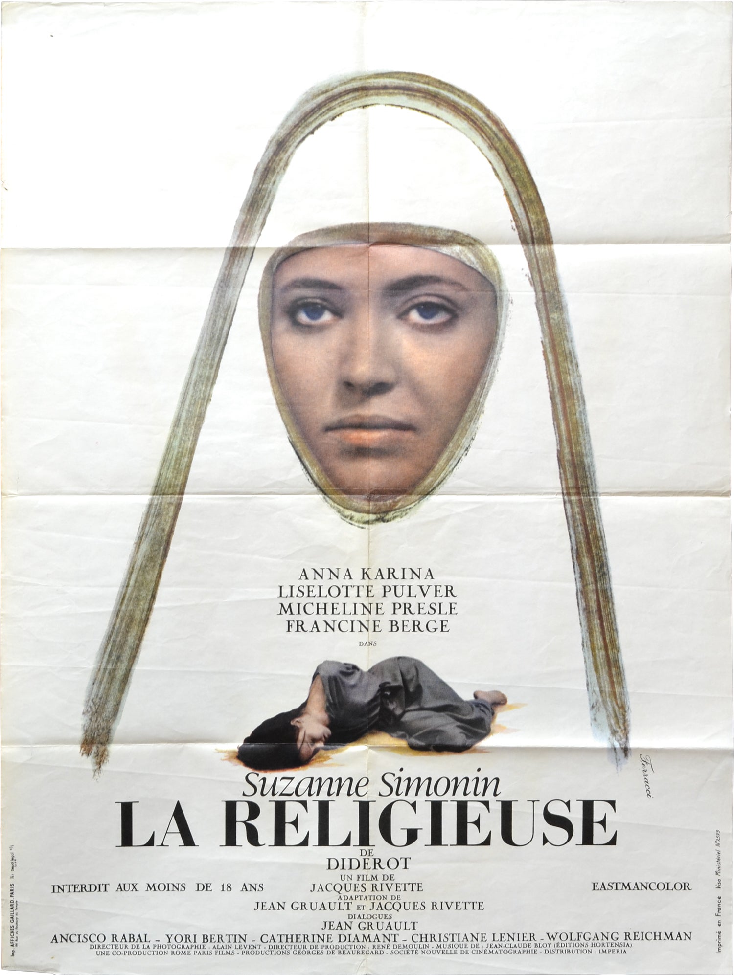 Résultat de recherche d'images pour "film la religieuse de rivette"