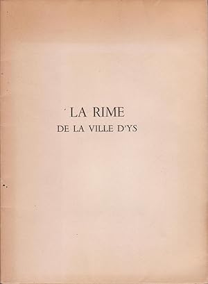 Rime de la ville d'Ys (La)