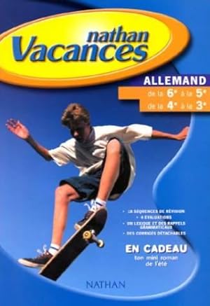 Cahier de vacances 2000, allemand, 6e-5e - 4e-3e