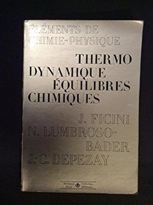 Thermodynamique - Equilibres chimiques