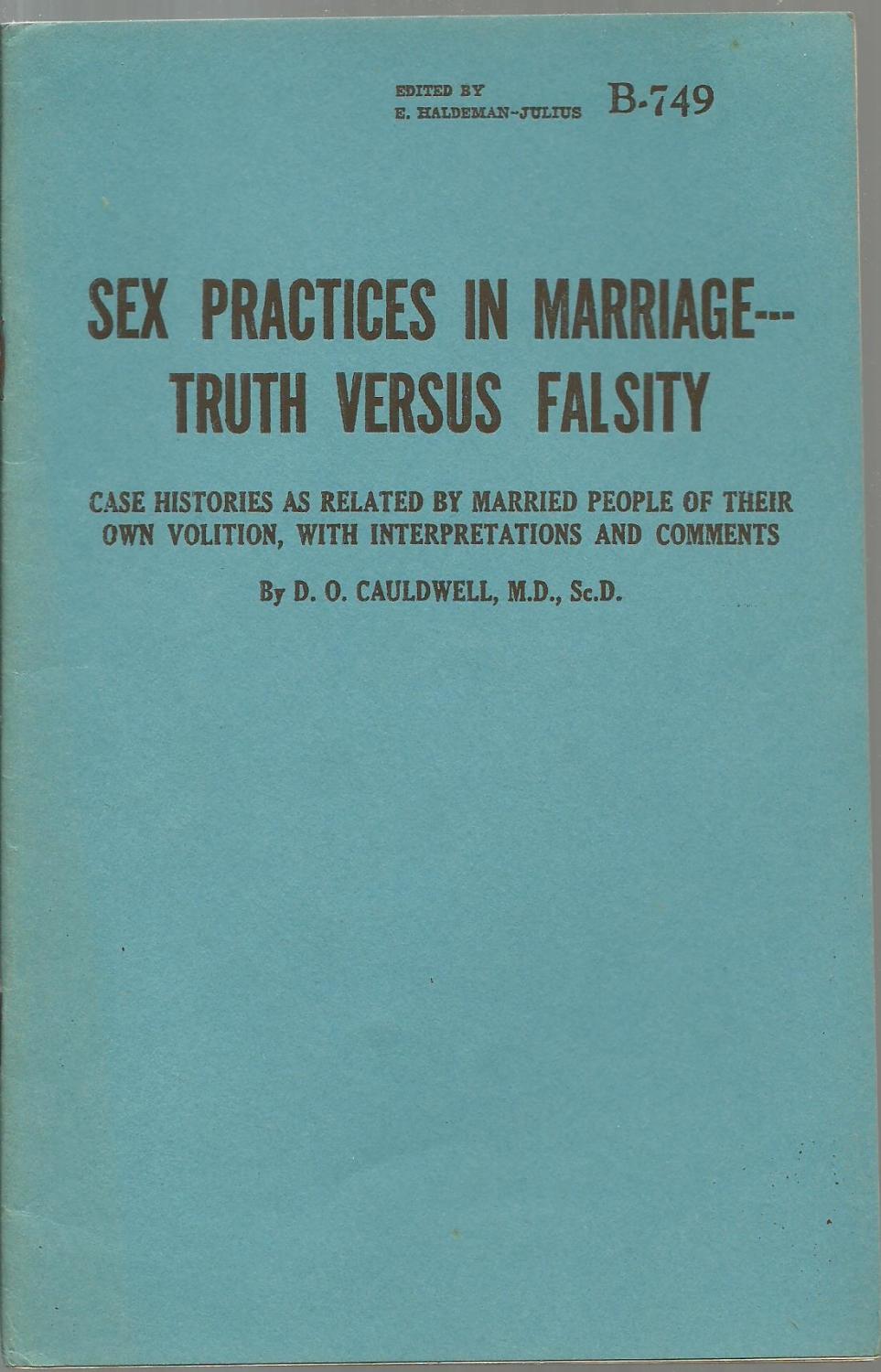 Sex Practices In Marriage Truth Versus Falsity Case