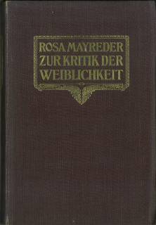 Zur Kritik Der Weiblichkeit: Essays