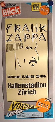 Frank Zappa Broadway the hard way im hallenstadion Zürich 1988