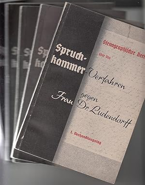 Stenographischer Bericht über das Spruchkammerverfahren gegen Frau Dr. Mathilde Ludendorff vom 23...