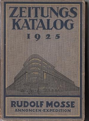 Zeitungskatalog 1925 Rudolf Mosse Annoncen-Expedition 51. Auflage