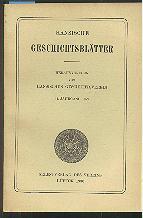 Hansische Geschichtsblätter, 54.Jahrgang 1929