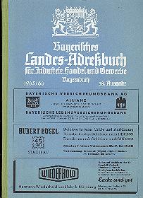 Bayerisches Landes-Adreßbuch für Industrie, Handel und Gewerbe, Bayernbuch, 1965/66