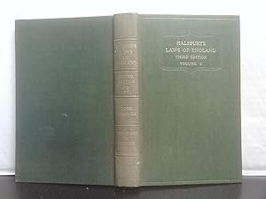 Halsbury's Laws of England (Third Edition) Volume 3