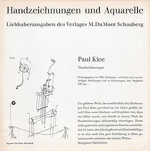 Handzeichnungen und Aquarelle. Liebhaberausgaben des Verlags M. DuMont Schauberg. DuMont Pressend...